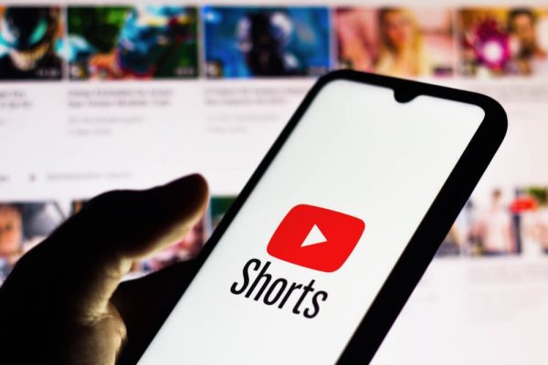screen of a phone with YouTube Short app